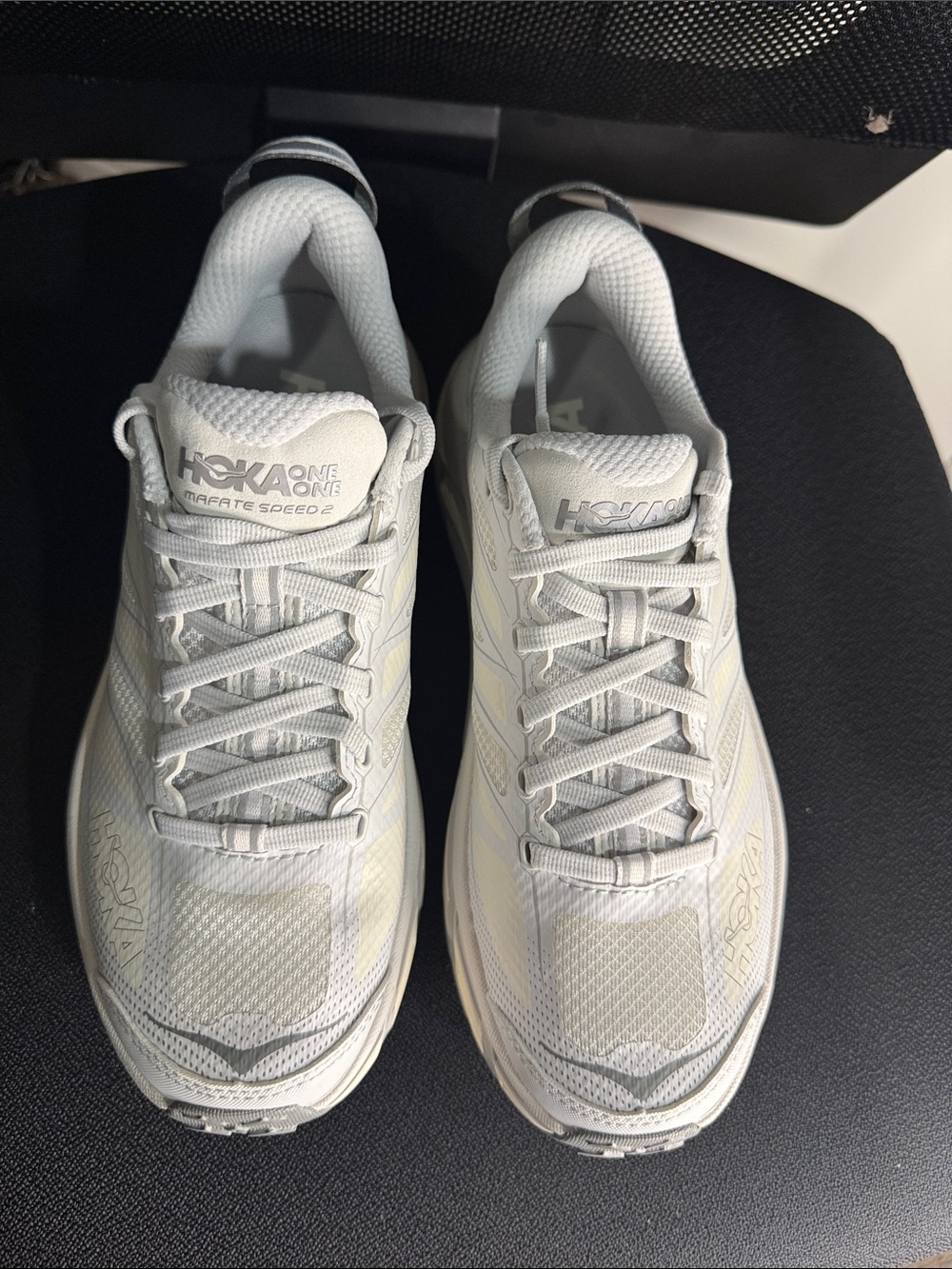 New! Hoka Mafate Speed 2 Alabaster/Cosmic Grey size 7 - Picture 4 of 7